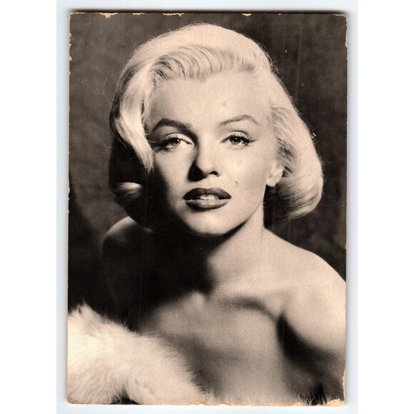 Vintage Marilyn Monroe Black & White Portrait Postcard MPC 820-50 - Picture 1 of 2